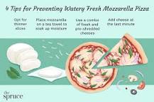 How do I stop my pizza from going watery with mozzarella?
