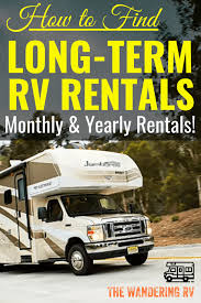 Monthly RV Rentals — Rent An RV For A Month Or More