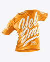 Download Men S T Shirt With Line Texture Mockup In Apparel Mockups On Yellow Images Object Mockups