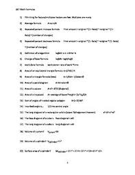 60 Sat And Psat Math Formulas And Concepts That You Need To Know Math Formulas Math Classroom Instruction