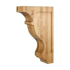 Legacy Heritage 16 Inch Contour Corbel Corbels Wooden Brackets Wood Brackets