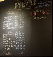 To get your beer in a brand new black cat growler, add $6 and $8 respectively. Tot Cat Cafe