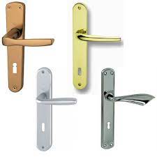Coppia Maniglie Per Porte Interne Finestre In Alluminio Ottone Oro Argento Hoppe Ebay