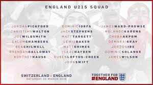 England U21 Squad For Euro Qualifiers Official Twitter R Soccer England Squad Euro