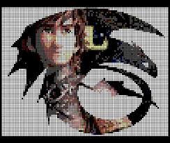 Perler Bead How To Train Your Dragon Pattern Dragon Cross Stitch Cross Stitch Art How Train Your Dragon