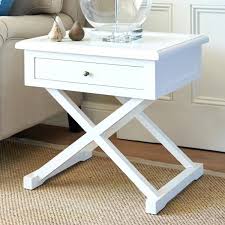 White Cross Leg Side Table White Console Table Black Bedside Table Cross Bedside Table