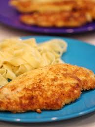 You then bread the chicken by first dredging it through flour, then egg wash and finally breadcrumbs. Crispy Chicken Schnitzel Mama Loves To Cook