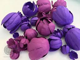 Get cardstock for paper flowers delivered to your door in as little as 2 hours. Pretty Purple Blooms Diy Paper Flowers