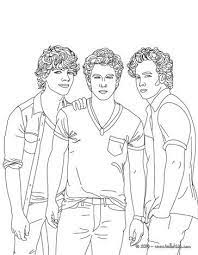 jonas brothers picture coloring page more famous people sheets on hellokids com star pages hip hop artwork coloriage arrangement de roses