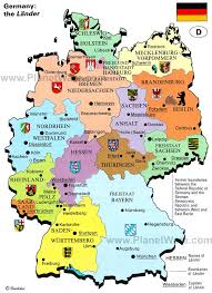 They were followed by german tribes at the end of the 2nd century b.c. Map Of Germany The Lander Planetware