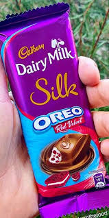 Cadbury Dairy Milk Silk Red Velvet Oreo Flavur This Is From India And Took About A Month To Arrive The Bar Dairy Milk Silk Dark Chocolate Brands Oreo Flavors