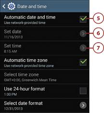 This video will show you how to change the time and/or date on a samsung business phone system. Working With Date Time And S Planner In The Samsung Galaxy Note 3 Setting The Date And Time Informit
