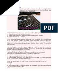 Pengertian kas kas merupakan salah satu bagian dari aktiva yang memiliki sifat paling lancar pertemuan 6 : Contoh Soal Pdf