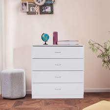 Check spelling or type a new query. Zimtown 4 Drawers Night Stand Bedside Storage Organizer Wooden Bedroom Furniture White Walmart Com Walmart Com