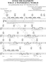 Preview over the rainbow guitar fingerstyle is available in 3 pages and compose for early intermediate difficulty. Iz Over The Rainbow What A Wonderful World Sheet Music In G Major Transposable Download Print Sku Mn0054479