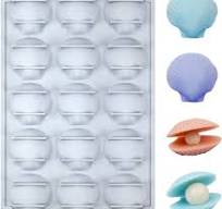 Amazon.com: Seashell Shaped Silicone Mold Tray, 15 Cavities ...