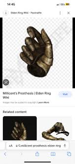 Looking for someone to drop or trade millicents prosthesis talisman :  rshittyeldenring
