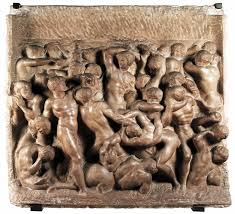 Battle C 1492 Marble 84 5 X 90 5 Cm Casa Buonarroti Florence Michelangelo Renaissance Art Centaur