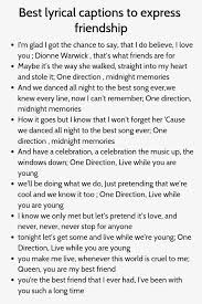 Best Lyrical Captions To Express Friendship Instagram Caption Lyrics Instagram Quotes Captions Caption Lyrics