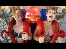 Giant frisbee flat ride offride pov chimelong paradise china. Girls Freaking Out Funny Slingshot Ride Compilation Girl Humor Funny Fails Funny