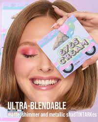 Amazon.com : Tintark Eyes Cream Eyeshadow Palette Makeup, Blue Pink Nude  Brown Glitter Shimmer Matte Eye Shadow Pallets for Cute Popular Eye Make  up, ...