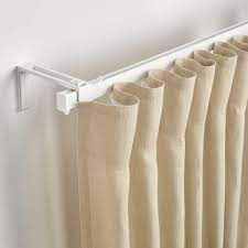 Vidga Single Track Set For Wall White Ikea Curtains Ikea Curtain Rails
