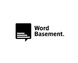 Guests enter through a secret door & into a welcoming greeting room. Word Basement By Idfabriek Com Education Logo Word Bubble Book Logo