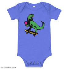Baby One Piece Outfit T Rex Skate Punk Scarpace