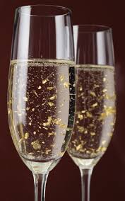 Luxor Champagne With Flakes Of 24 Kt Gold Blattgold Sekt Mit Gold Champagner