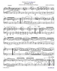 Beethoven S Minuet In G Is A Popular And Relatively Easy Piece For The Piano You Can Download The Sheet Music Midi And Mp Partituras Musica Classica Musica