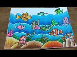 Contoh lukisan naturalisme karya basuki abdullah. Contoh Gambar Mewarnai Pemandangan Dasar Laut Kataucap