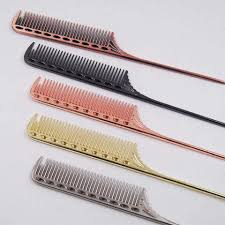 Rat Tail Fine Tooth Comb Fine-Tooth Metal Pin Anti-Static Hair Style Rat  Tail Comb For Styling Teasing Parting Sectioning(Pink) - Walmart.Com