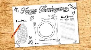Join mickey and friends in celebrating this thanksgiving by having kids draw what they are thankful for. Free Printable Thanksgiving Kid Placemat Activity Sheet Lovely Planner