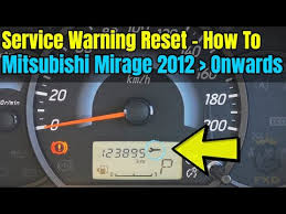 Mitsubishi Mirage 2014 Service Warning Reset How To Youtube