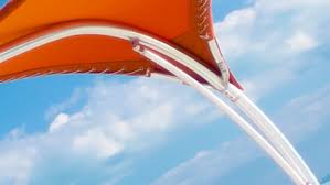 Automatic pop up shade tent cover. Stingray Shade Sculptures Tuuci