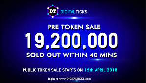This serves as a security token offerings were once branded the new icos. from a technological standpoint, they're. Pr Crypto Commodity Exchange Digital Ticks Pre Ico Sells Out In 40 Minutes Flat Public Ico On 15th April 2018 Press Release Bitcoin News