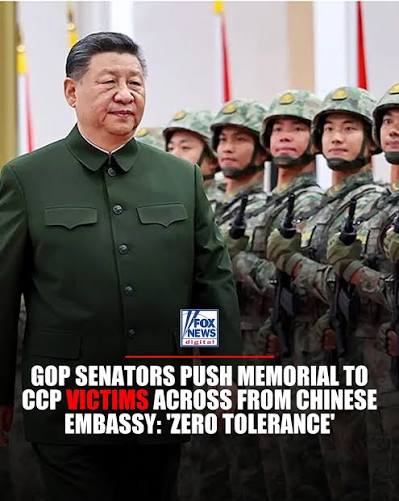 Fox - ZERO TOLERANCE: GOP senators introduce bill to build a memorial to CCP victims directly across from the Chinese Embassy in Washington. Sens. Rick Scott and Marsha Blackburn say the memorial