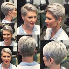 To oholil vzory, které v tomto případě je ideální k dekoraci zadní části hlavy. Pixie Cut 2020 Kurz Grau Novocom Top