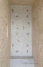 Eddies Stone Mosaic Shower With Sea Creatures New Ravenna Mosaics Stone Mosaic Ravenna Mosaics Custom Mosaic