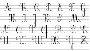Cursive Capital Letters Majuscule Cursive Lettres Cursives Alphabet Imprimable