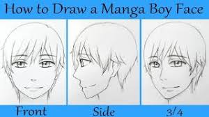 Maybe you would like to learn more about one of these? How To Draw A Manga Male Face In Front Side And 3 4 View Youtube