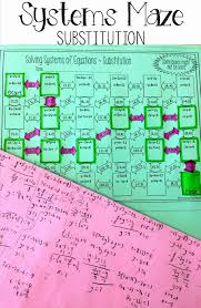 Systems Of Equations Worksheet Unique Solving Systems Of Equations By Substitution Maze In 2020 Systems Of Equations Teaching Math Teaching Algebra