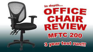 the best office chair for heavy use realspace mftc 200 review youtube