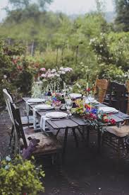 Romantischer Sitzplatz Im Garten Outdoor Backyard Outdoor Dining