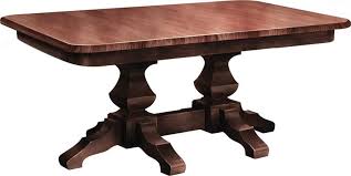 Amish Kingston Double Pedestal Table Pedestal Table Table Dining Room Table