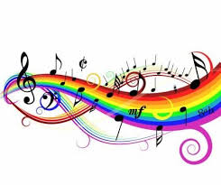 Colorful Music Background Vector Illustration Rainbow Music Music Backgrounds Rainbow Wall Decal