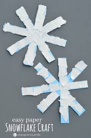 Super Easy Paper Snowflake Craft Flocons De Neige En Papier Flocons De Neige En Papier Facile Activites De Graphisme