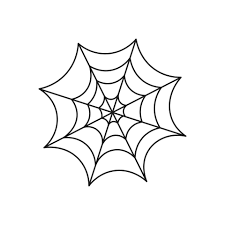 silhouette de toile d'araignée pour la conception d'halloween dans un style  de dessin animé mignon. 11450108 Art vectoriel chez Vecteezy