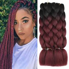Ombre hair has been around a while now and it doesn't appear to be going anywhere anytime soon. Amazon Com Xtrend 5pcs 2 Tone Ombre Kanekalon Braiding Hair Crochet Braids Hair 24 Inch Synthetic Jumbo Box Braids Hair Extension For Women 100g Pc 5 Pieces Black Bug Beauty