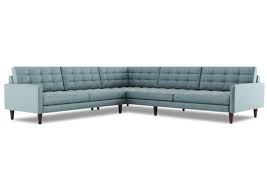 Tyler 3 Piece L Shape Sectional Modern Sofa Sectional L Shaped Sofa Designs Mid Century Modern Sectional